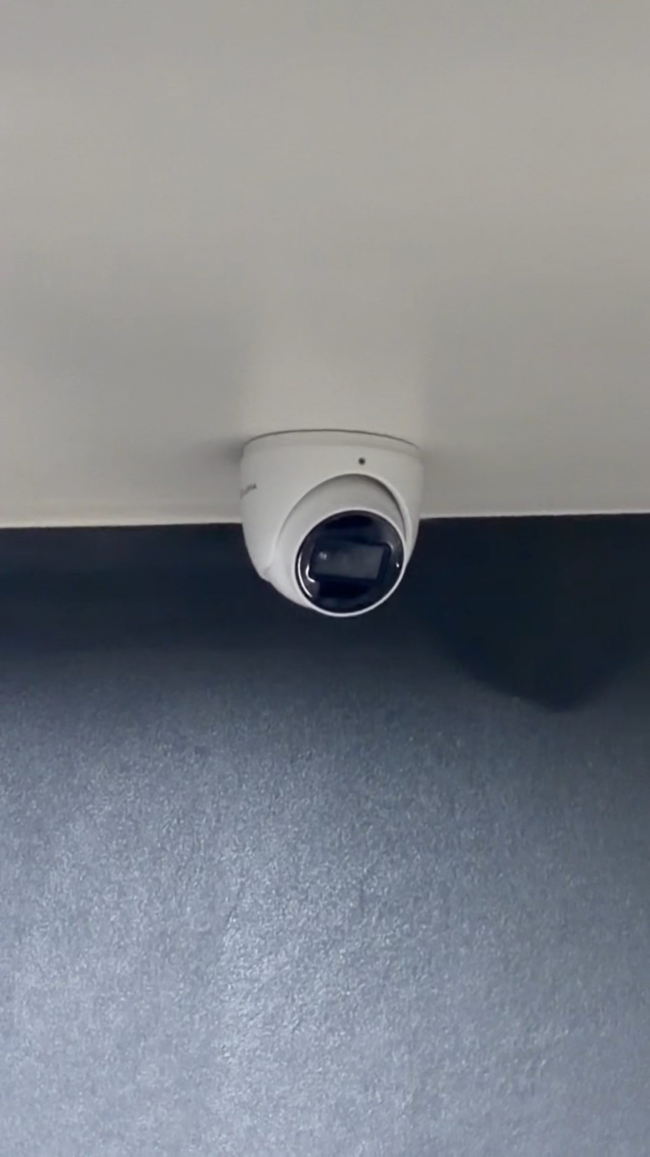 Ceiling-mounted security camera